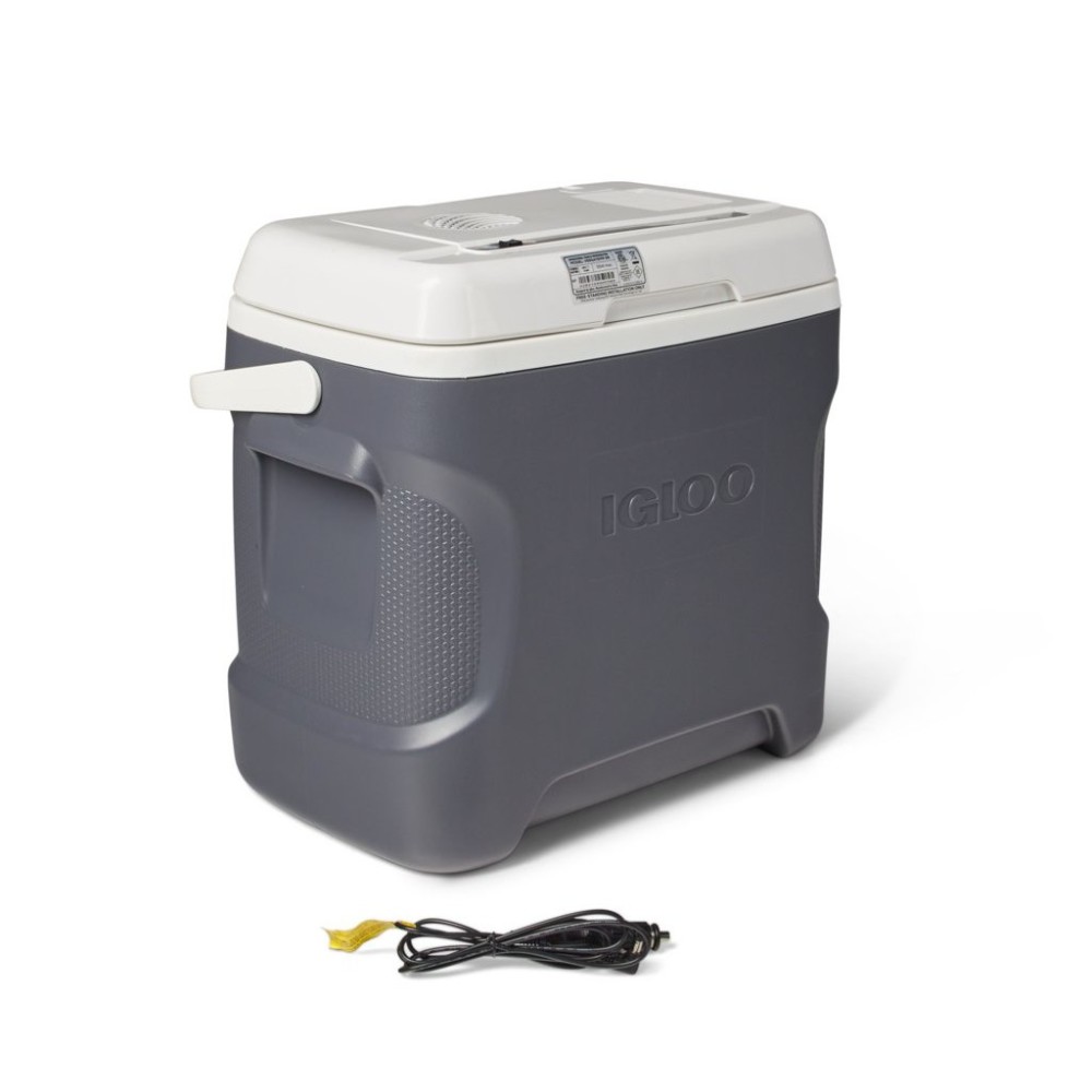 Igloo Versatemp Thermoelectric Hard Cooler Carbonite/White 28qt