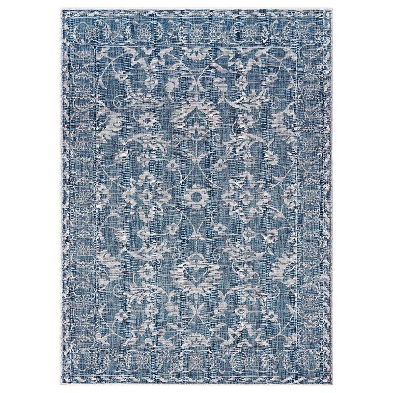 Nicole Miller New York Patio Country Ayala Botanical Floral Indoor Outdoor Area Rug