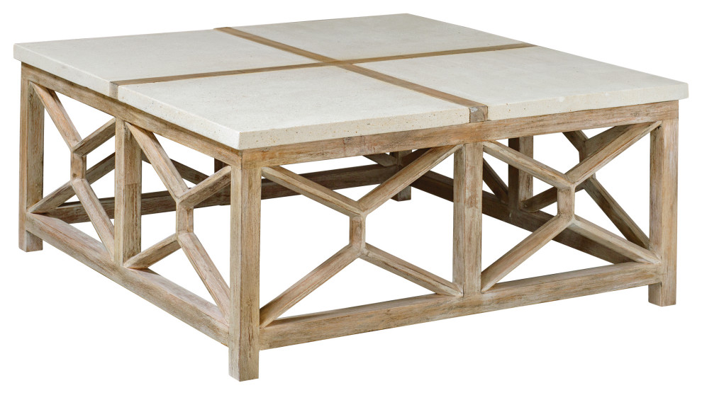 Uttermost Catali Stone Coffee Table   Modern   Coffee Tables   by Zin Home  Houzz