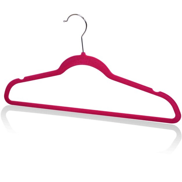 Home Basics 10 Piece Velvet Hanger