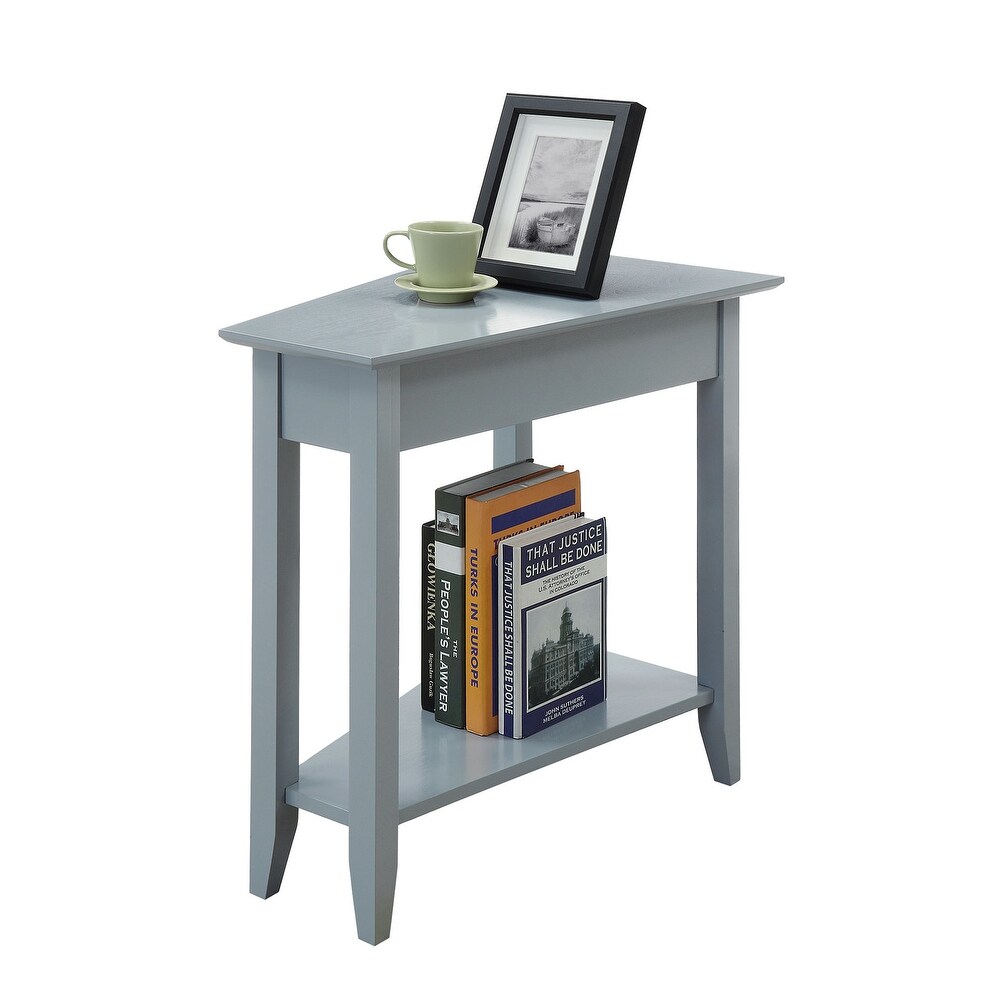 Convenience Concepts American Heritage Wedge End Table with Shelf