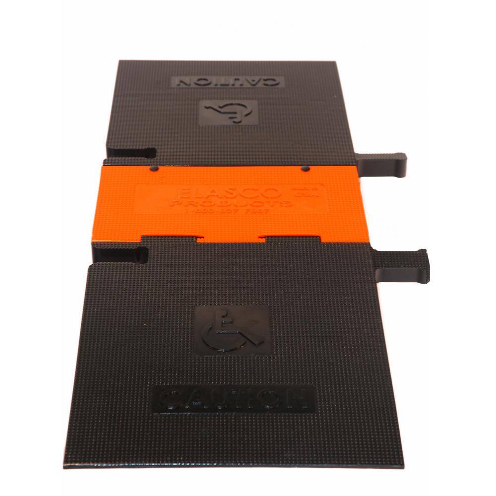 Elasco ADA Ramp (Americans with Disabilities Act Cable Ramp) 5-Channels Heavy-Duty in Black and Orange UG5140-ADA