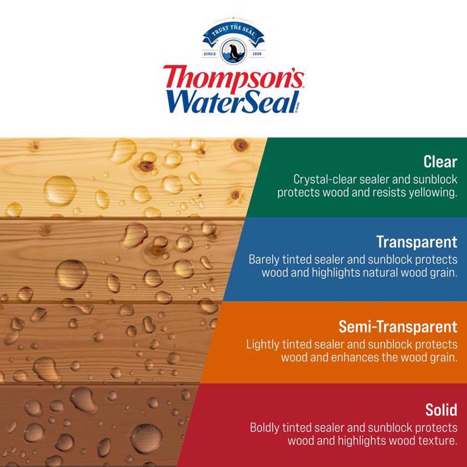 Thompson\u0027s WaterSeal Transparent Desert Tan Waterproofing Wood Sealer 1 gal