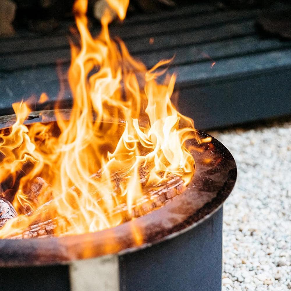 Breeo X Series 19 Smokeless Fire Pit in Corten Steel BR-X19P