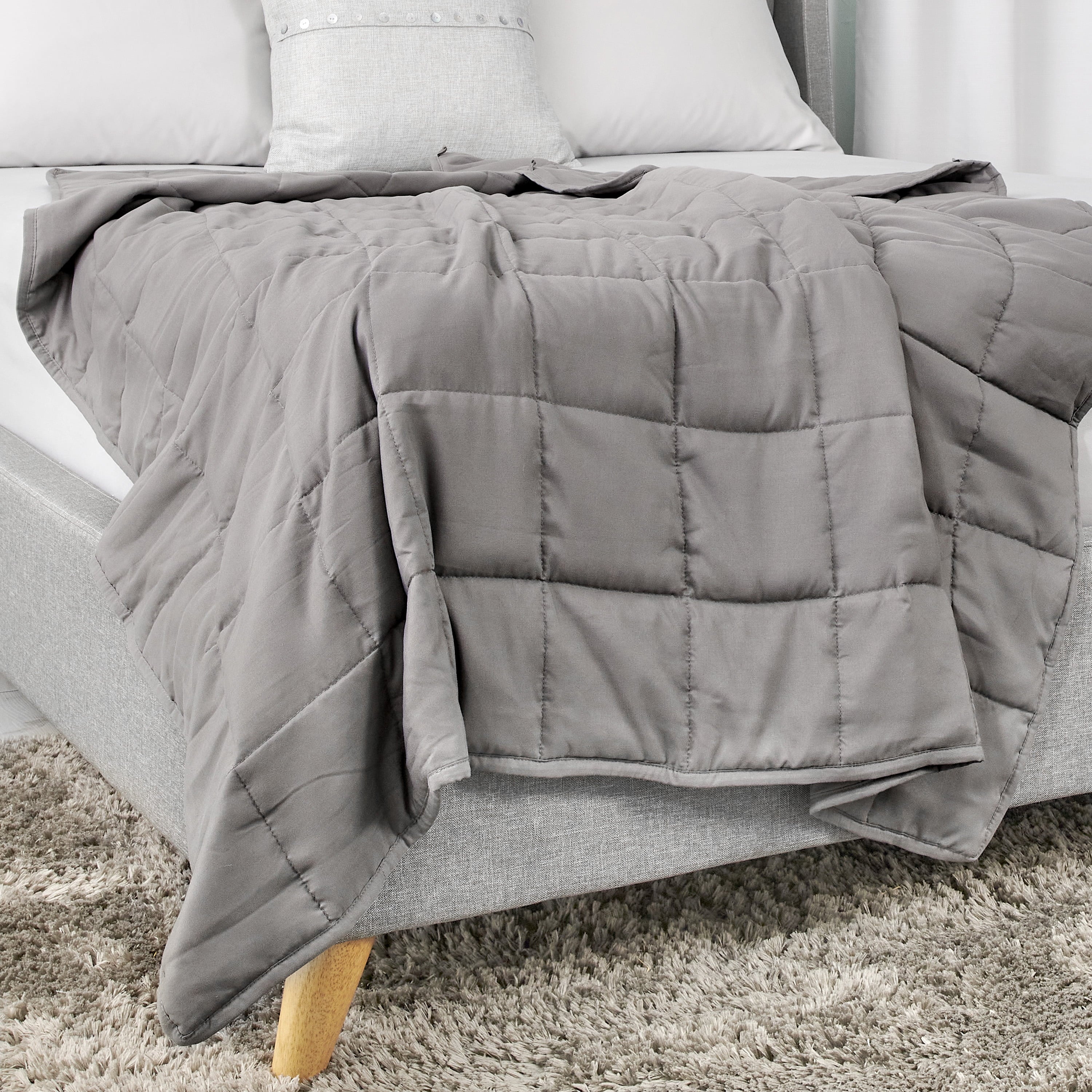 Tranquility Antimicrobial Quilted Weighted Blanket， 12LB