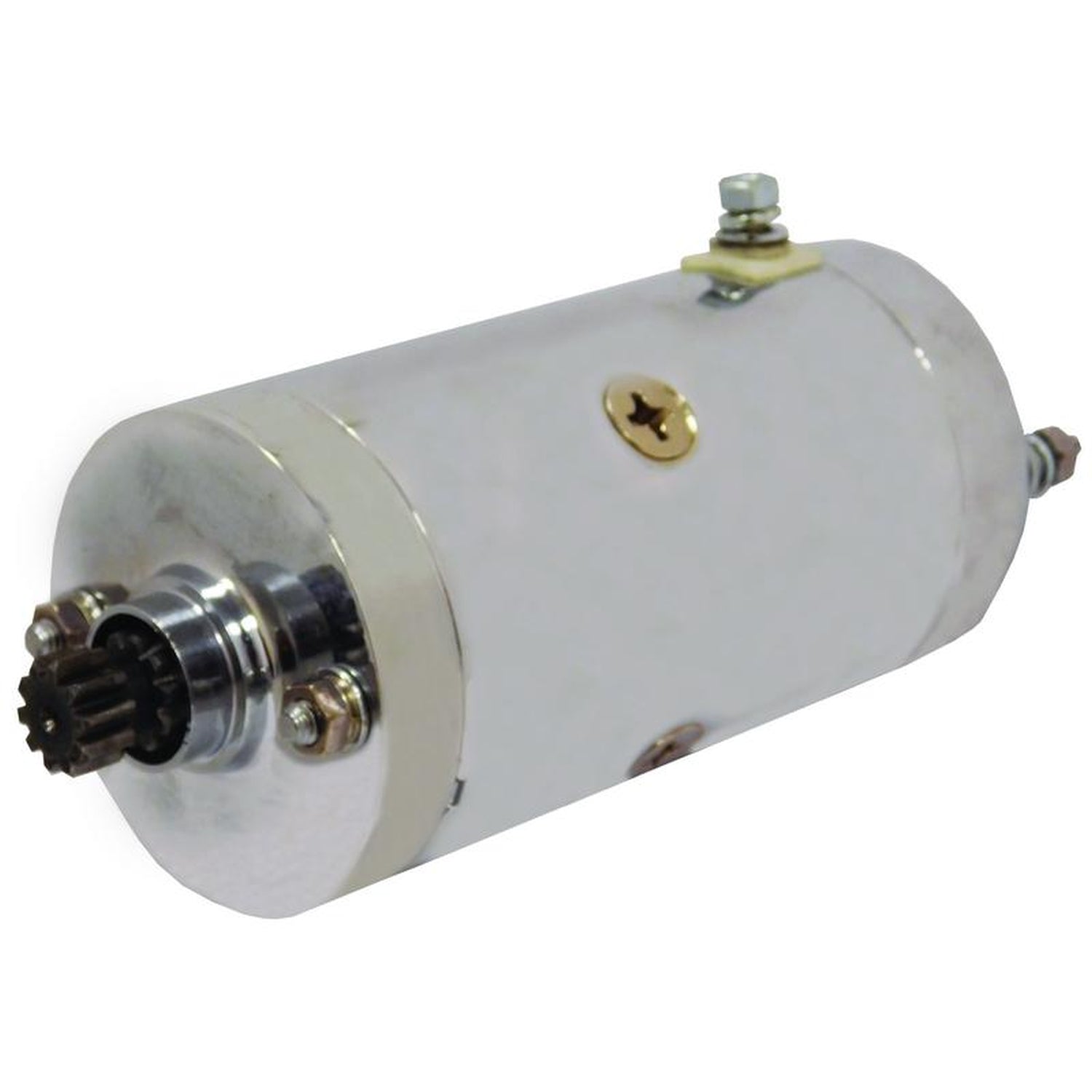 New 12V Chrome CCW Starter For Harley Davidson Motorcycle FL Series (Pre 1977) All 1965-1976 XLCH XLH XLHA XLSA XLX-61 31458-66A 31458-66B 31458-66C 31458-66TA 41022023 HD2-0006N-C