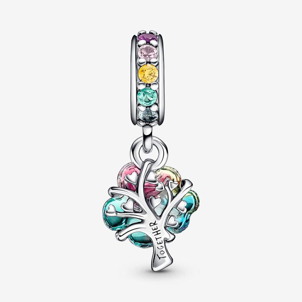 PANDORA  Togetherness Tree Murano Glass Dangle Charm