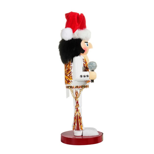 Kurt Adler 11 inch Elvis In Flame Suit Nutcracker