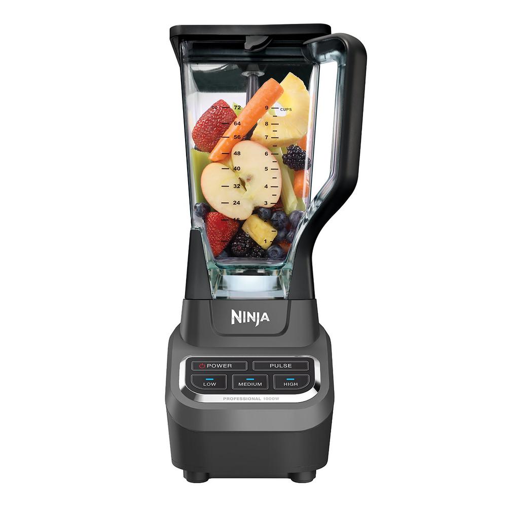 Ninja BL610 Professional 72 Oz Countertop Blender with 1000-Watt Base and Total Crushing Technology for Smoothies