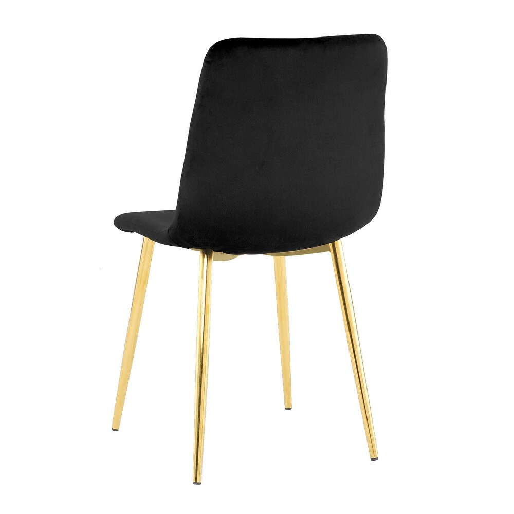 Modern simple light luxury dining chair set of 4