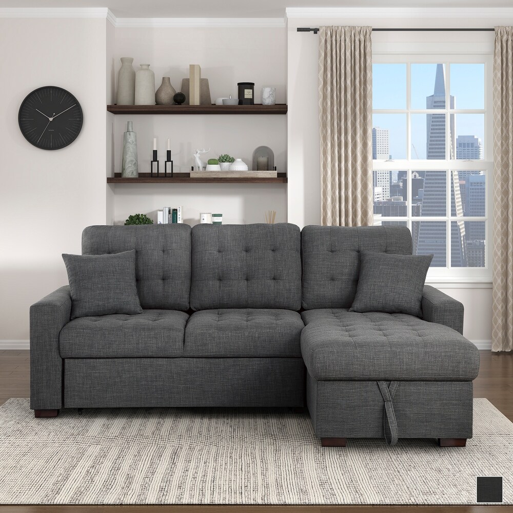 Miles 2 Piece Sectional Sofa Sleeper with Right Chaise