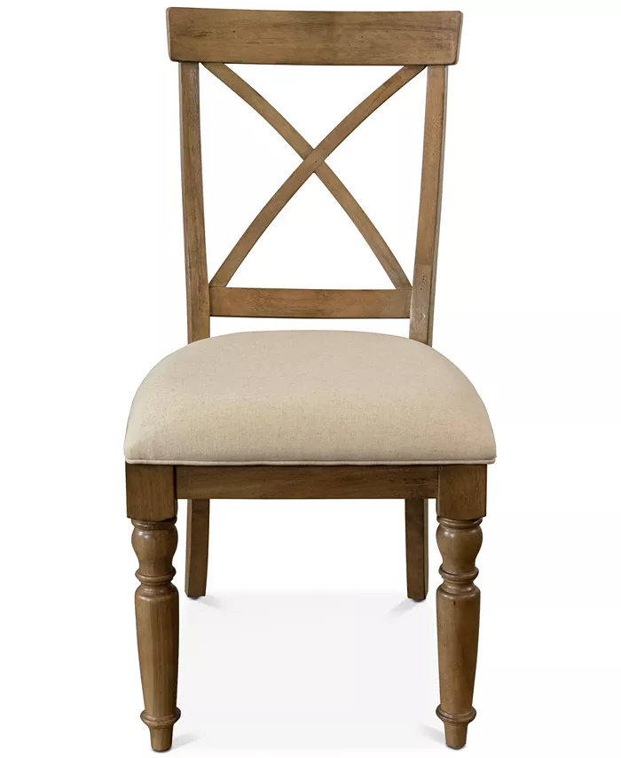 Furniture Aberdeen X-Back Upholstered Side Chair