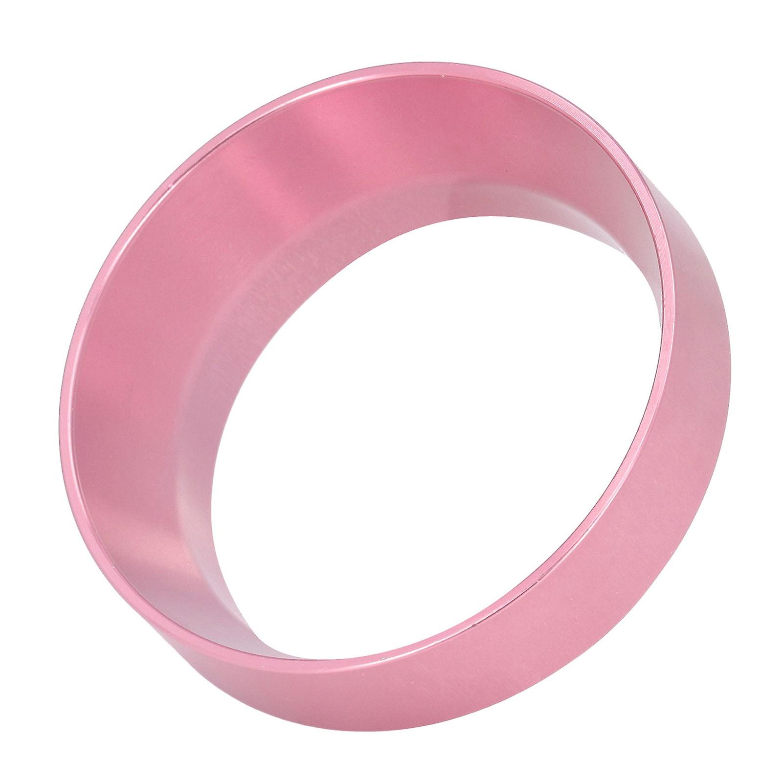 Dosing Funnel Anti Flying Powder Aluminum Alloy Universal Dosing Rings With Magnetism For Household Coffee Shoprose Pink 51mm