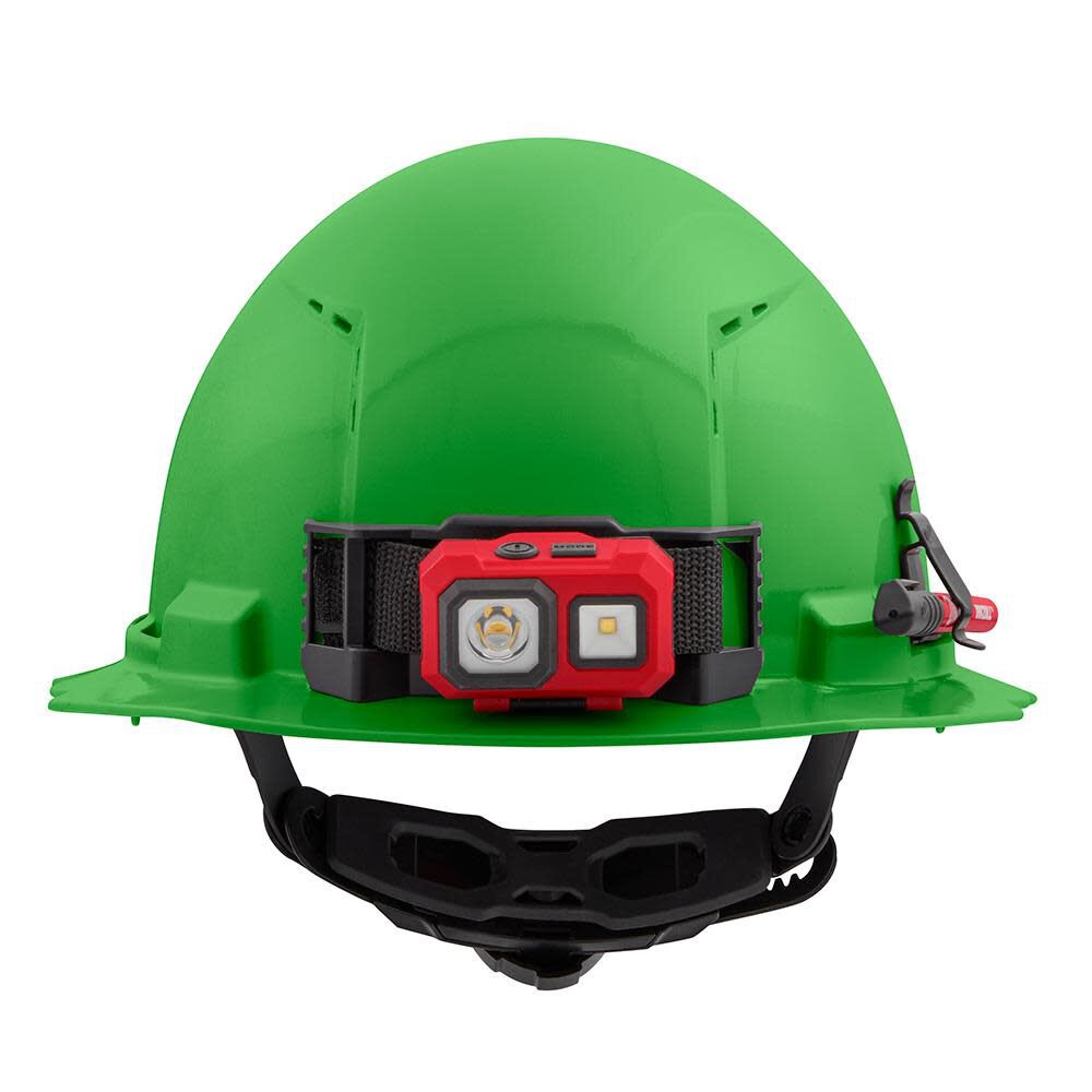 Milwaukee Green Full Brim Vented Hard Hat with 6pt Ratcheting Suspension Type 1 Class C 48-73-1227 from Milwaukee