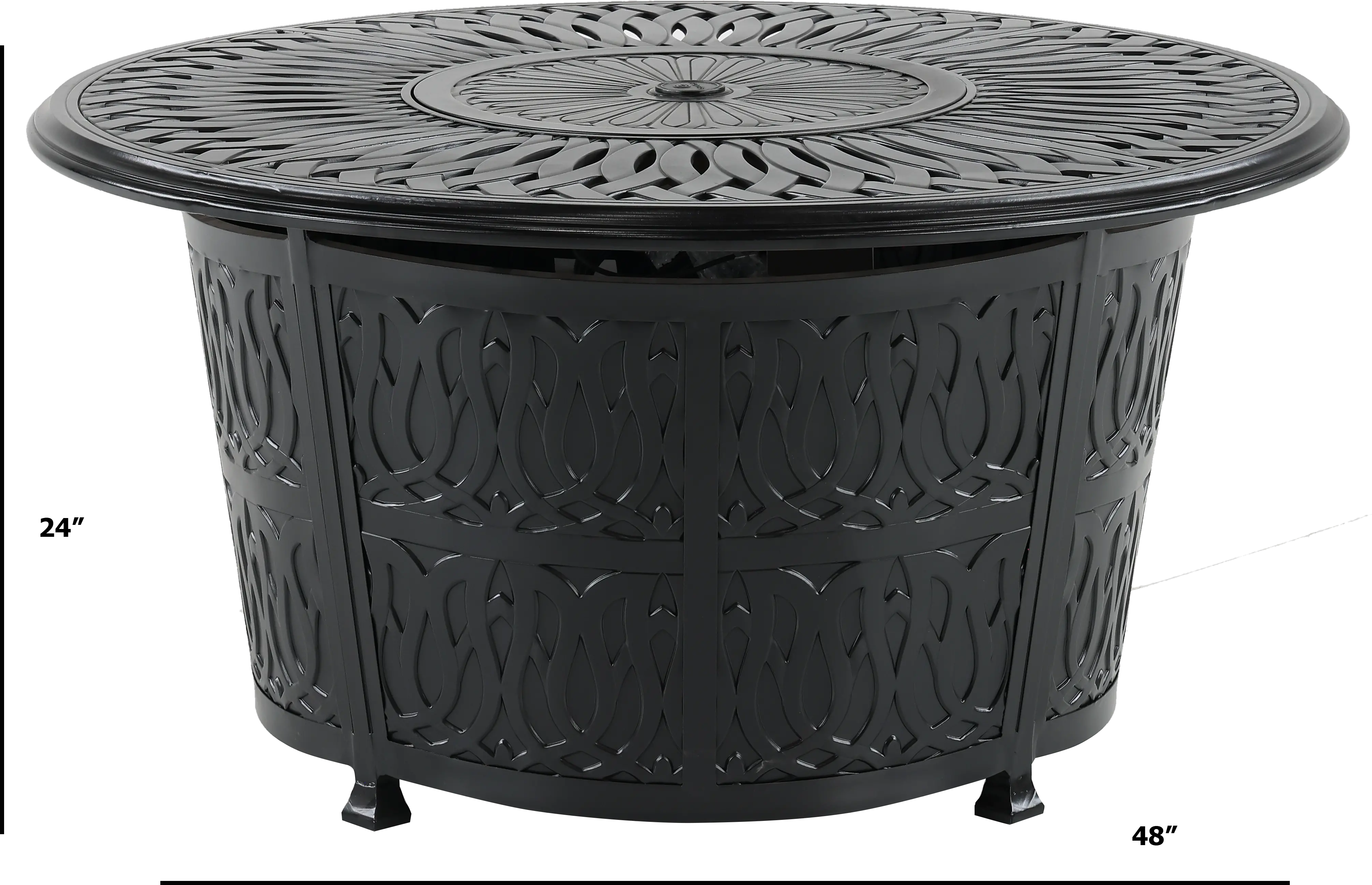 Montreal Antique Bronze 48 Inch Patio Round Fire Pit