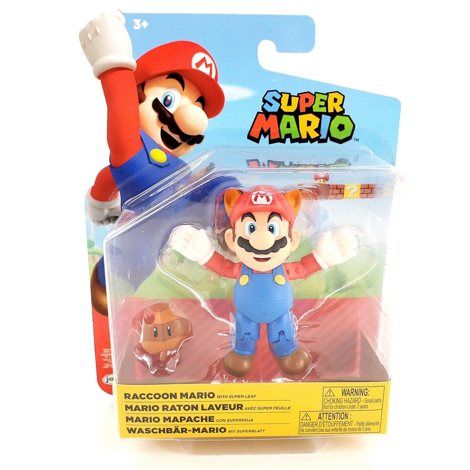 Super mario raccoon mario w/ super leaf action figure