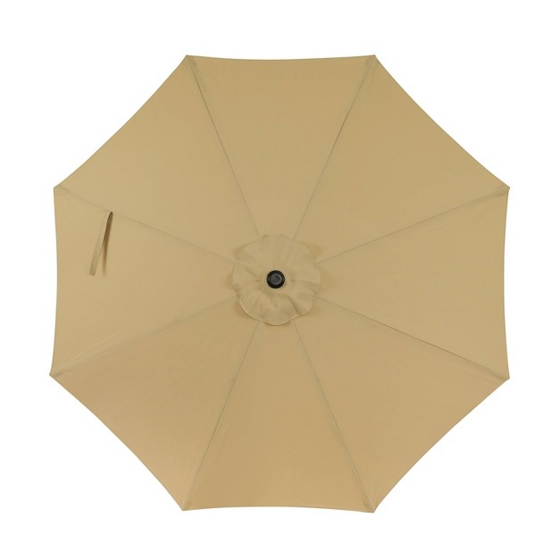 9 x27 X 9 x27 Cabo Ii Spring up Market Patio Umbrella Champagne Island Umbrella