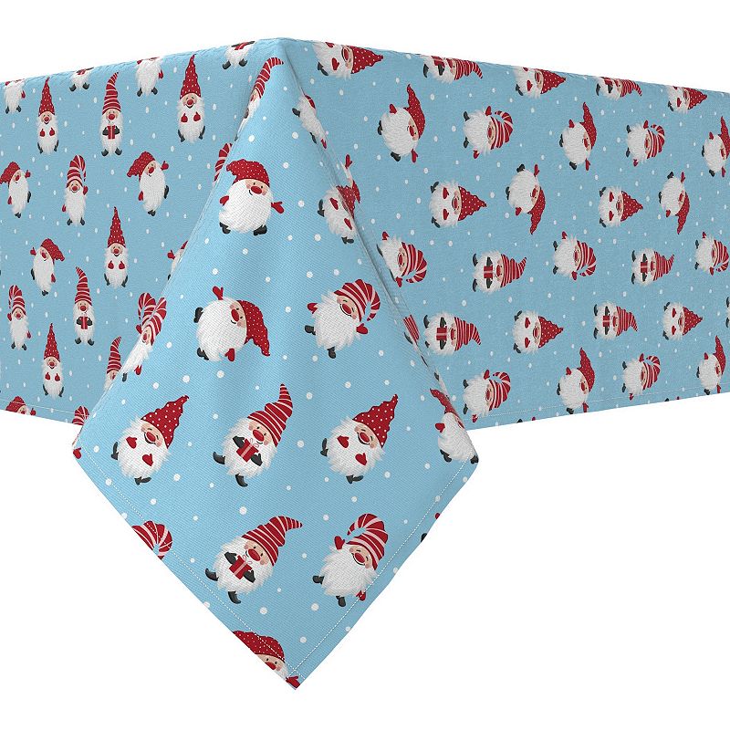 Rectangular Tablecloth， 100% Cotton， 52x104， Holiday Gnomes