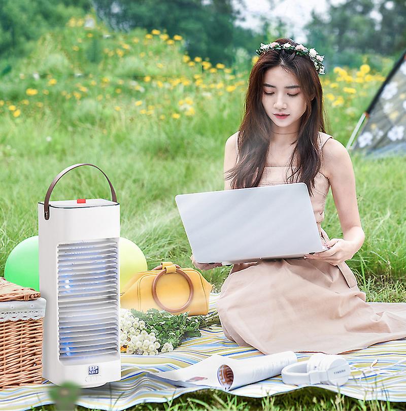 Portable Home Air Conditioner 4000mah Rechargeable 450ml Double Spray Water Cooling Fan