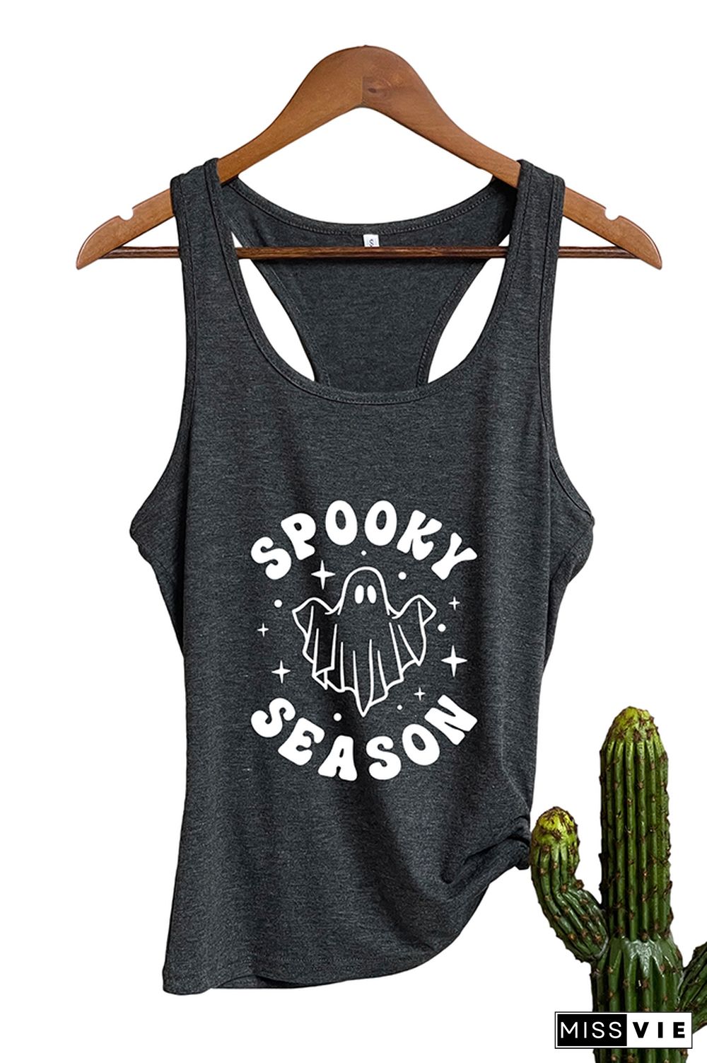 Spooky Season,Halloween Vibes O-neck Sleeveless Tank Top Wholesale