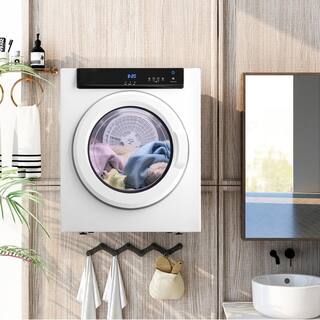 3.23 cu.ft. Compact vented Front Load Electric Laundry Dryer in White Compact Tumble Dryer with with Touch Screen Panel W-KFC-36