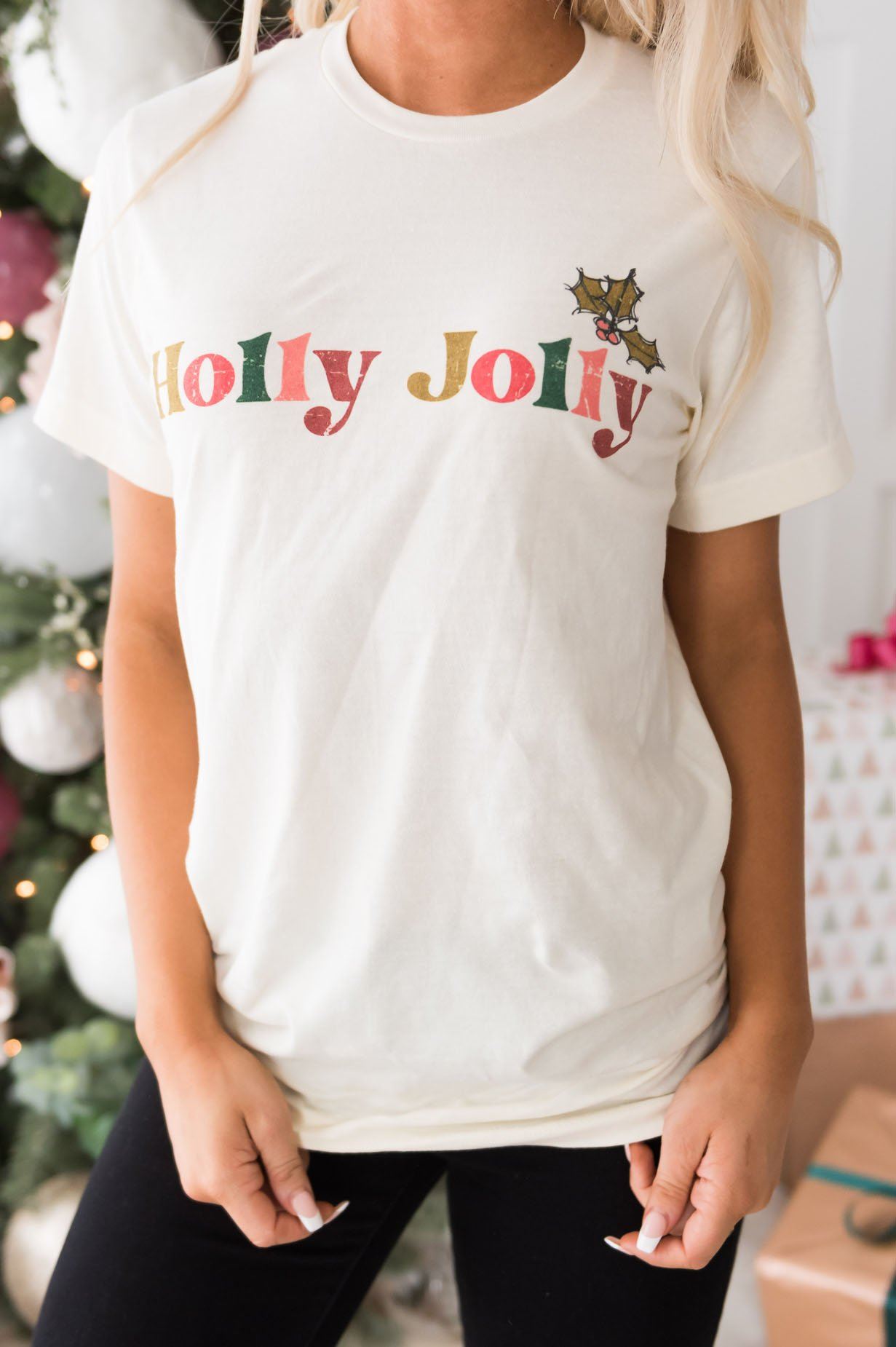 Holly Jolly Modest Tee