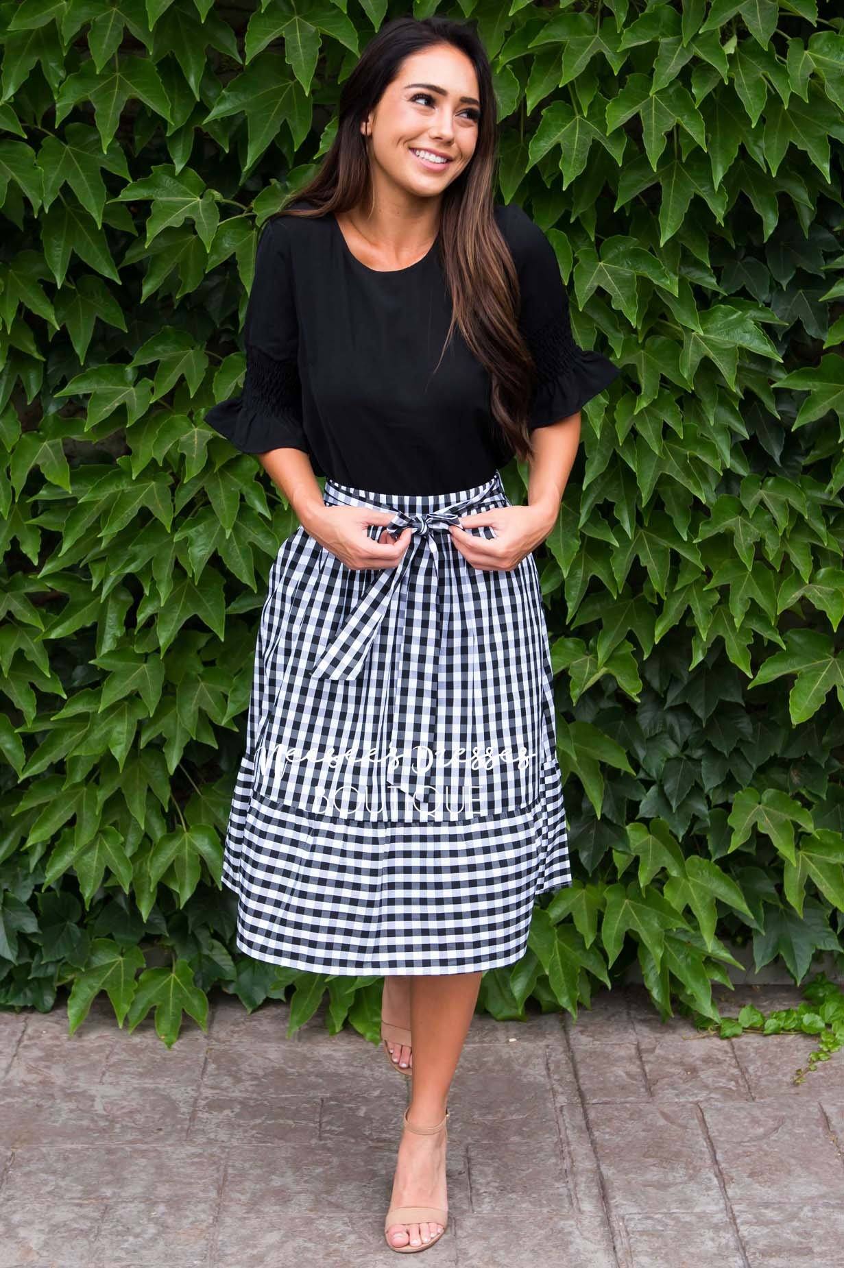 Girls Day Out Gingham skirt