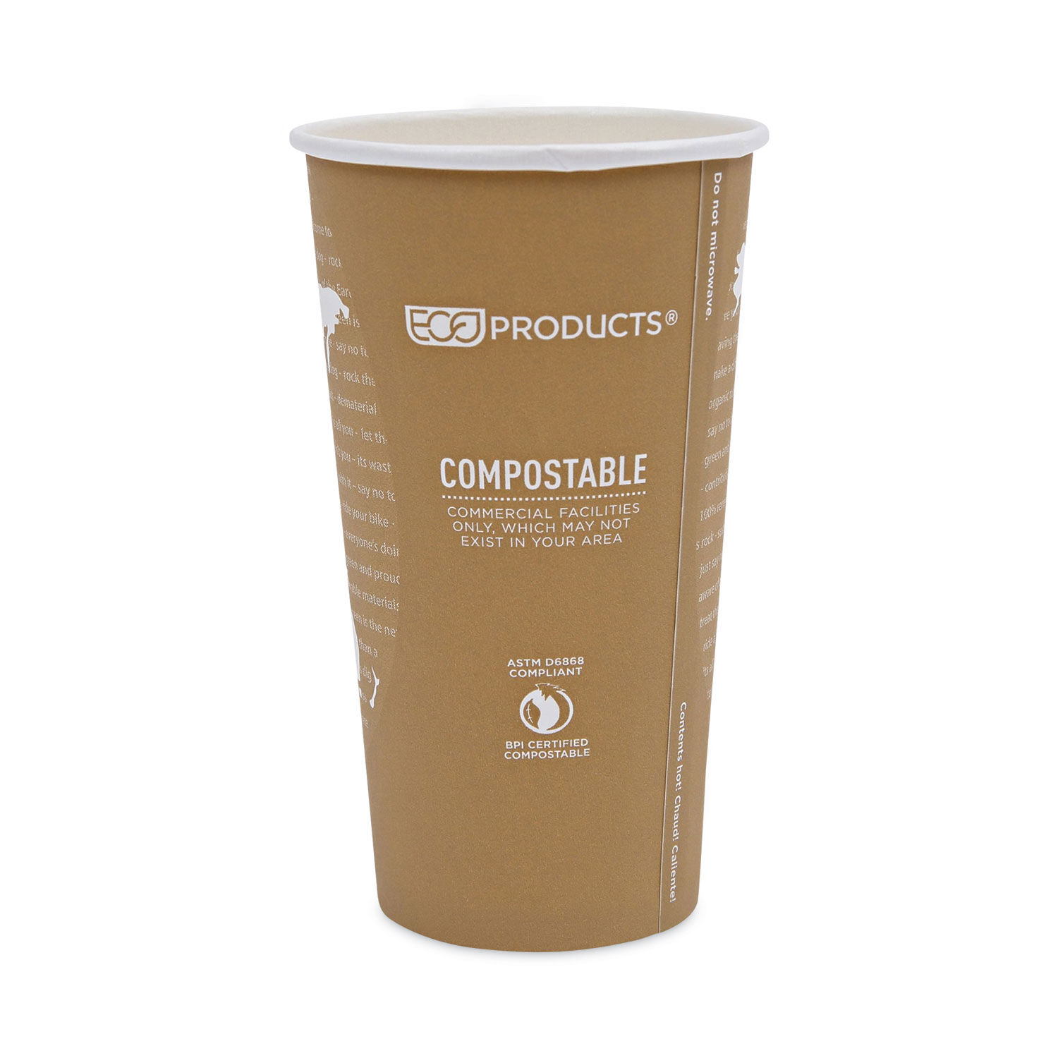 World Art Renewable and Compostable Hot Cups by Eco-Productsandreg; ECOEPBHC20WA