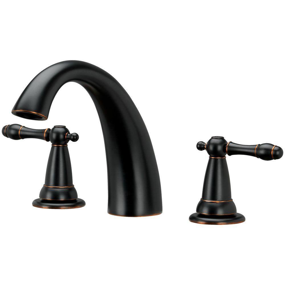 HOMEWERKS 2-Handle Roman Tub Faucet in Brushed Bronze 40-BV2CNBB-B