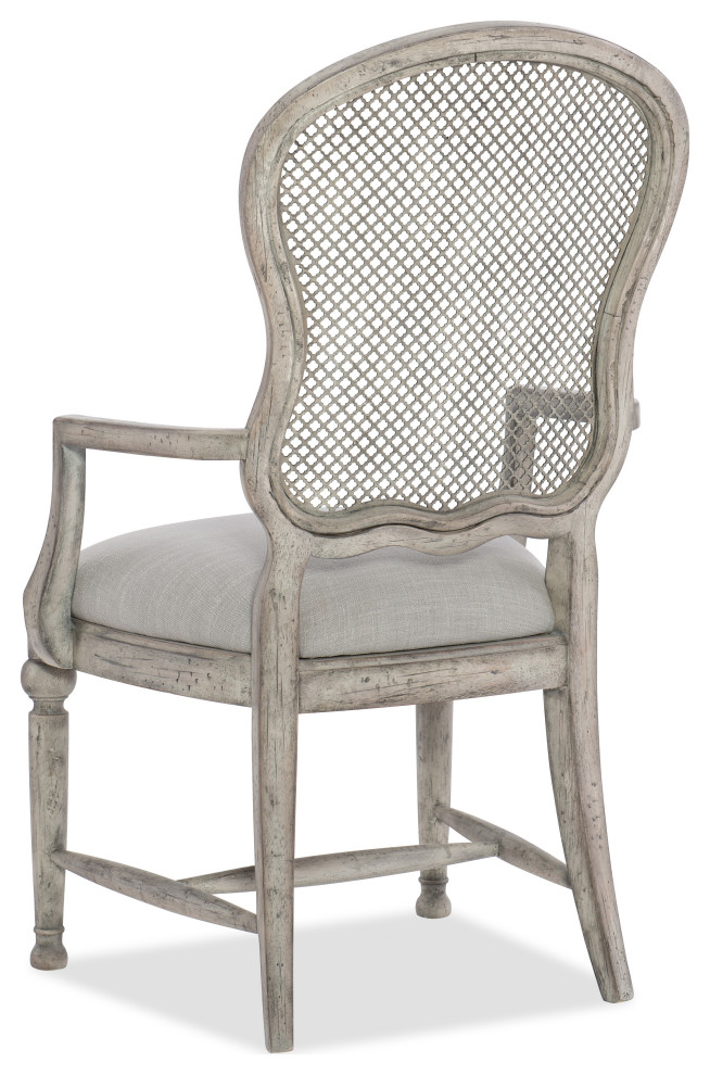 Boheme Gaston Metal Back Arm Chair   French Country   Dining Chairs   by Hooker Furniture  Houzz