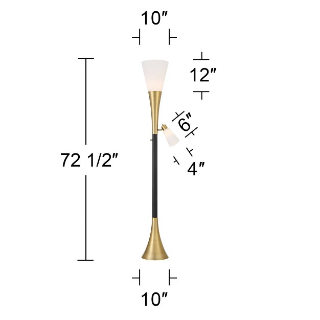 Torchiere Floor Lamp With Reading Light