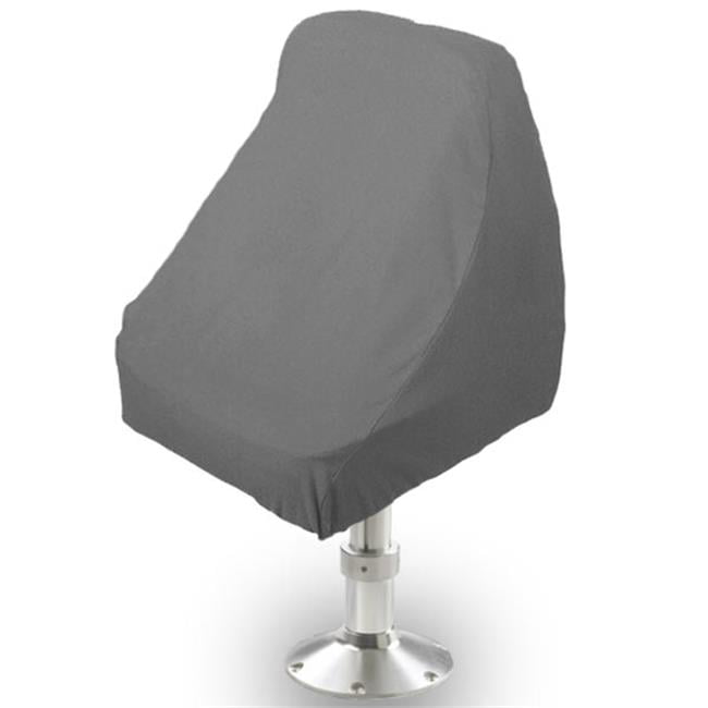 KapscoMoto BSC-001 Boat Seat Cover Helm and Bucket Single Seat Storage Cover - Gray