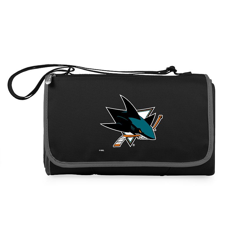 Picnic Time San Jose Sharks Outdoor Picnic Blanket and Tote