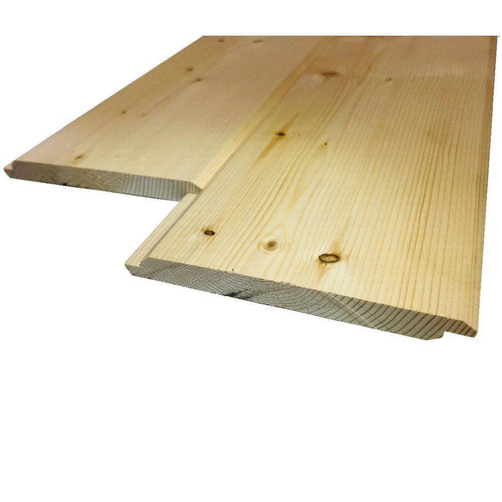 1 in. x 8 in. x 8 ft. Premium Pine Shiplap Siding Board (6-Pack) 188PSL6PK