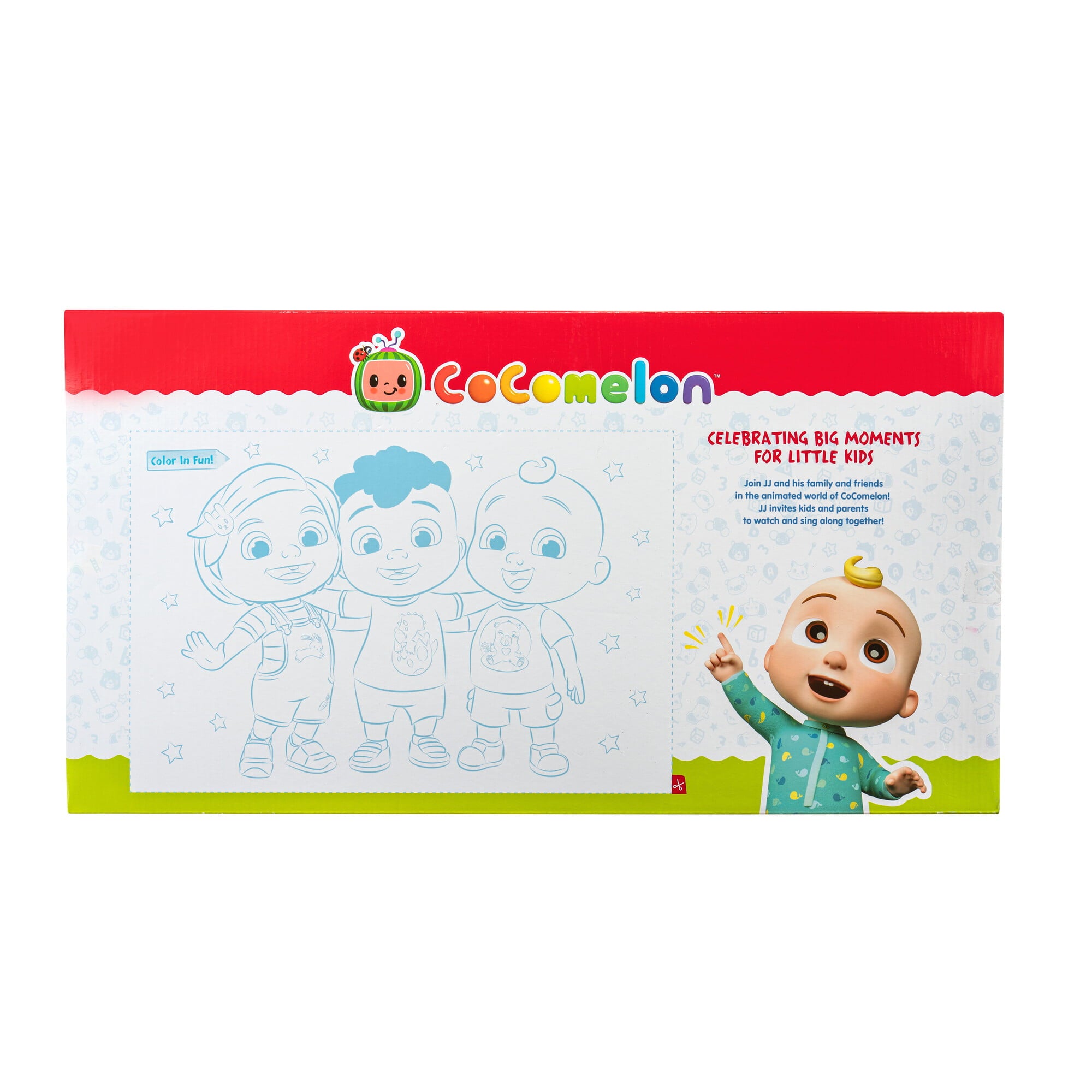 CoComelon Carry Along Figure Case with 6 Articulated Figures - Toys for Kids， Toddlers， and Preschoolers