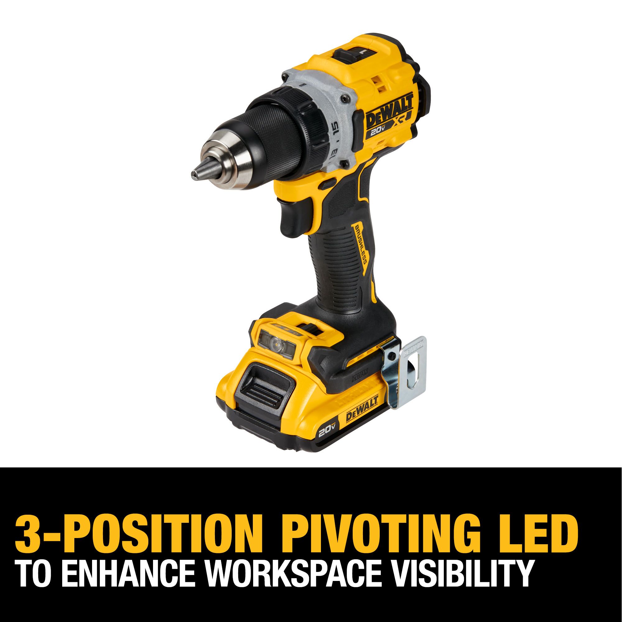 DEWALT 20V MAX XR Brushless Cordless 1/2 in. Drill/Driver and 1/4-in Impact Driver Kit