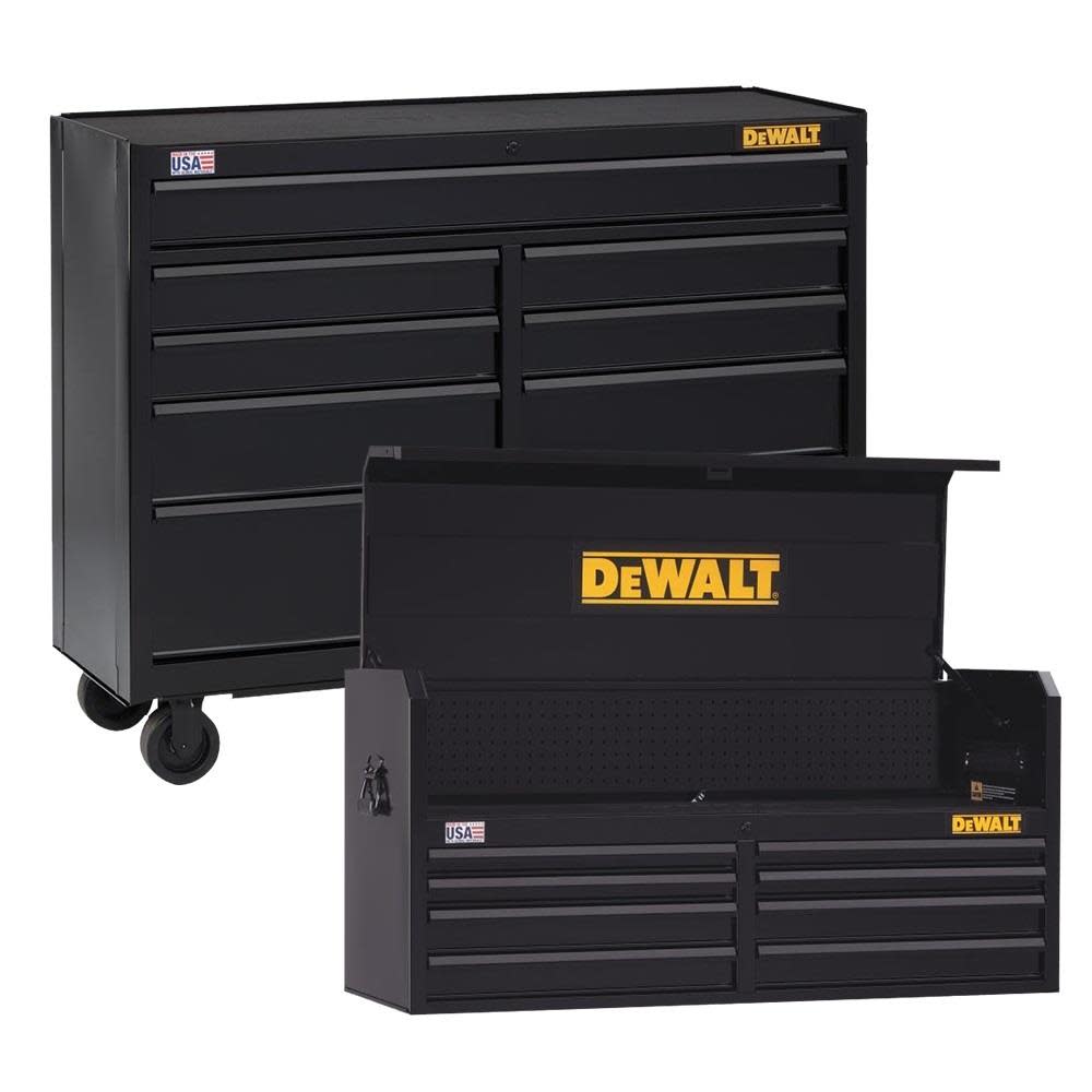 52 In. Black Metal Tool Chest Complete Unit