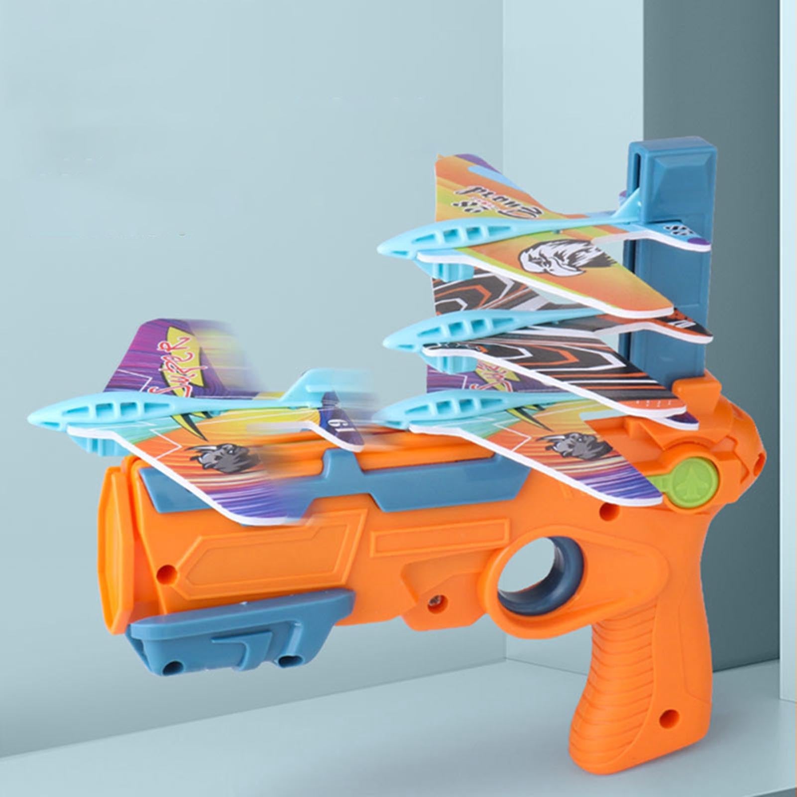 DraggmePartty Airplane Launcher Bubble Catapult With 6 Small Plane Toy Funny Airplane Toys For Kids Gift