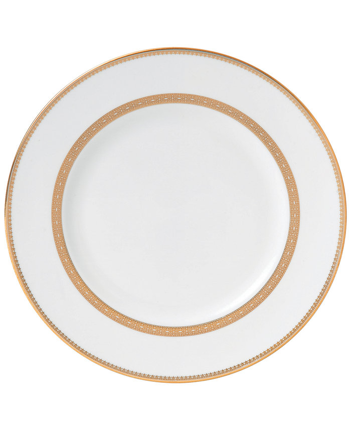 Vera Wang Wedgwood Dinnerware Lace Gold Dinner Plate