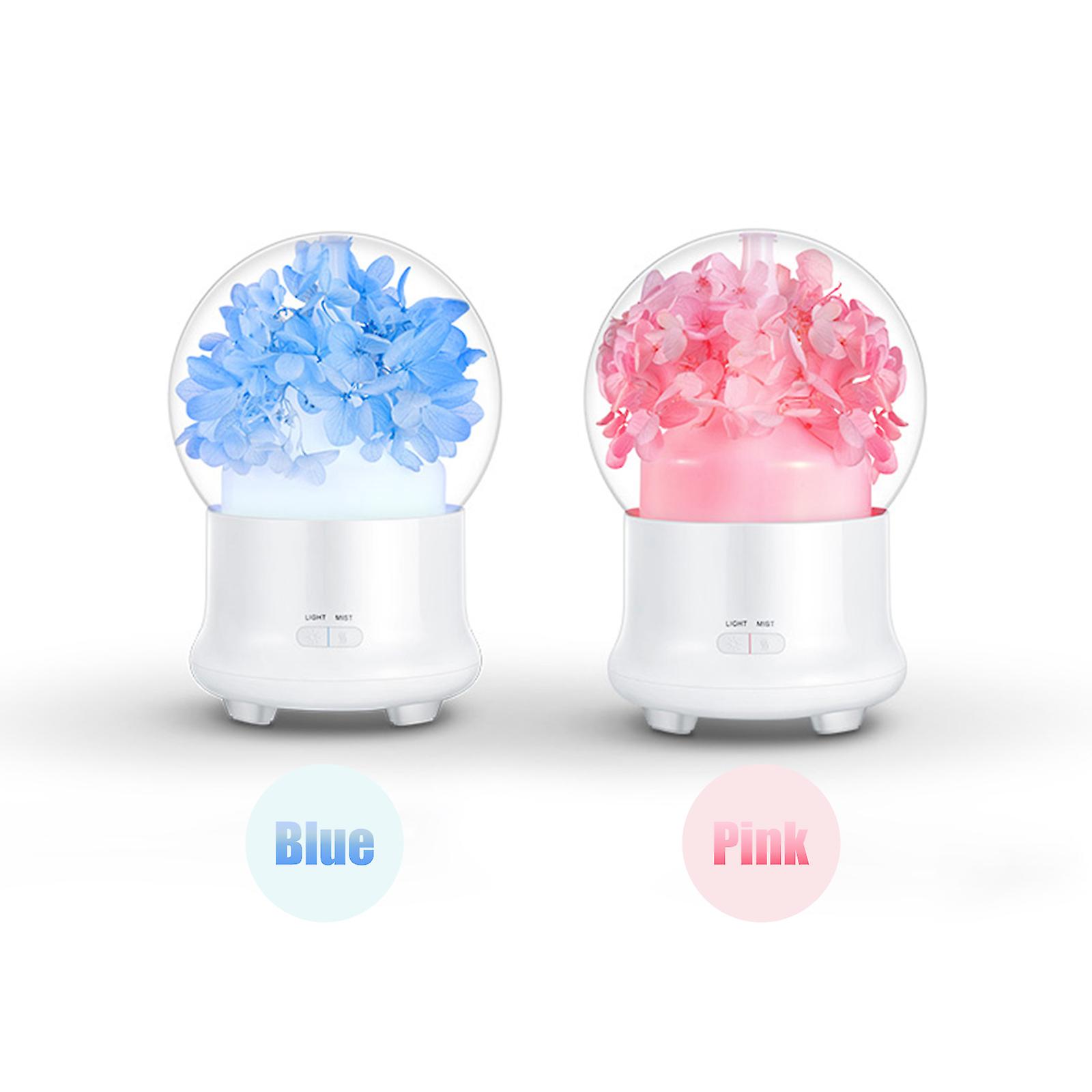 Preserved Flower Aroma Diffuser 100ml Mist Humidifier 7-color Night Light Quiet Essential Oil Diffuser Cool Mist Air Humidifier For Desktop Home Offic