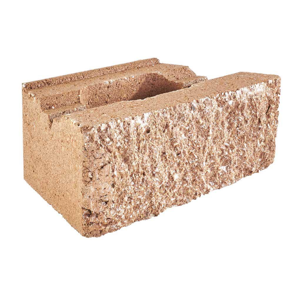 Pavestone RockWall Small 4 in. x 11.75 in. x 6.75 in. Terra Cotta Concrete Retaining Wall Block (144-Piece46.5 sq. ft.Pallet) 11012366