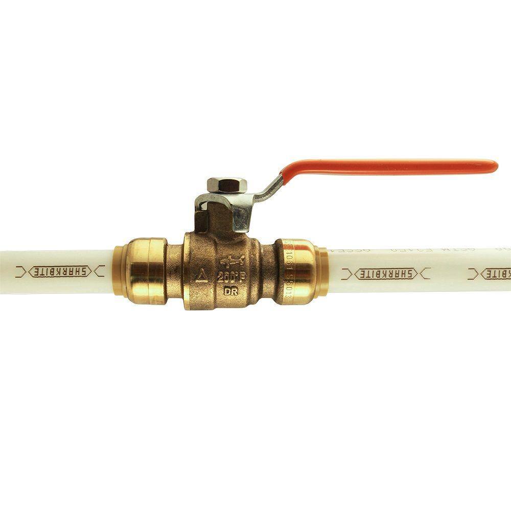 SharkBite 12 in. Brass Push-to-Connect Ball Valve 22222-0000LF