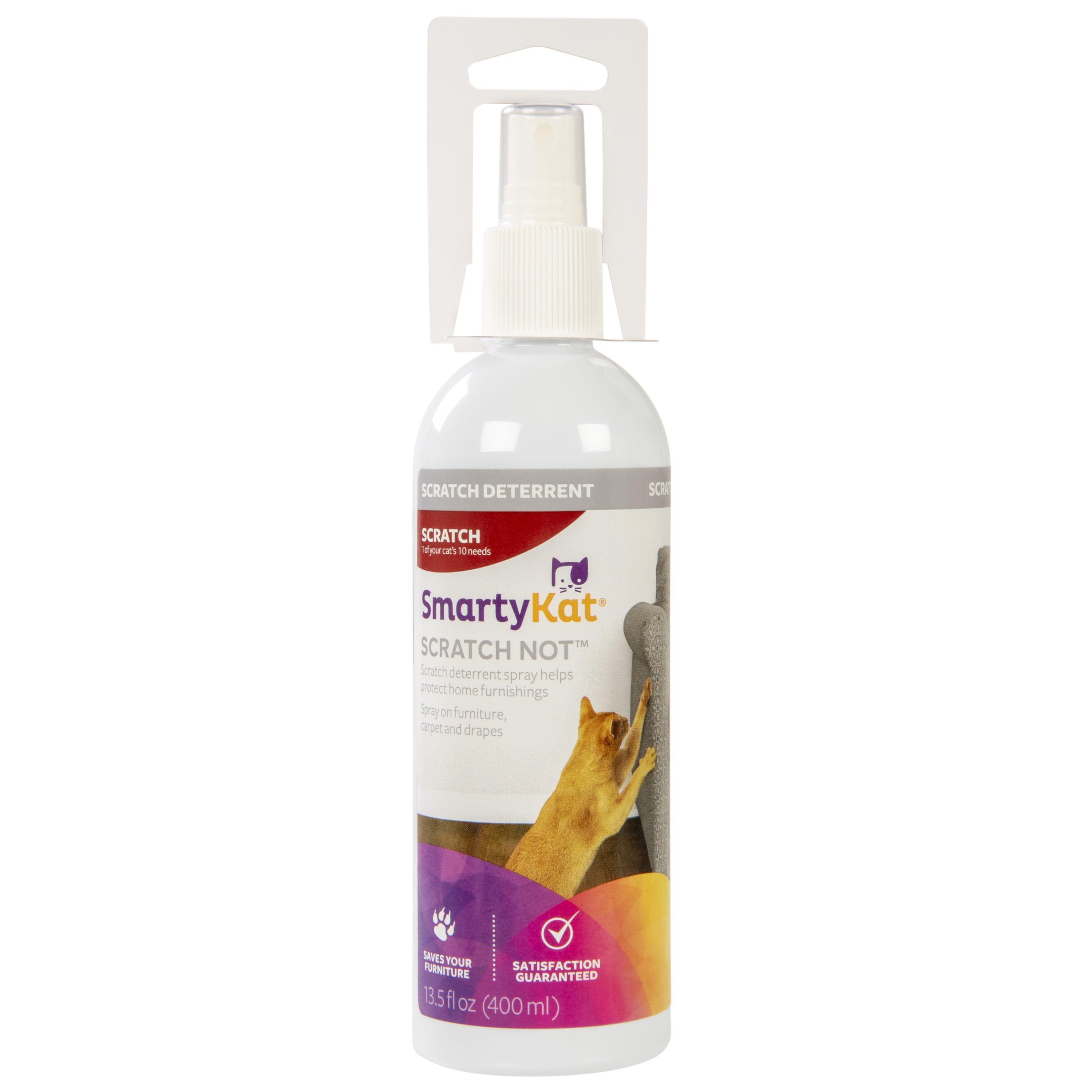 SmartyKat Scratch Not Cat Spray， Anti-Scratch Training and Scratch Deterrent Spray， 13.5 fl oz