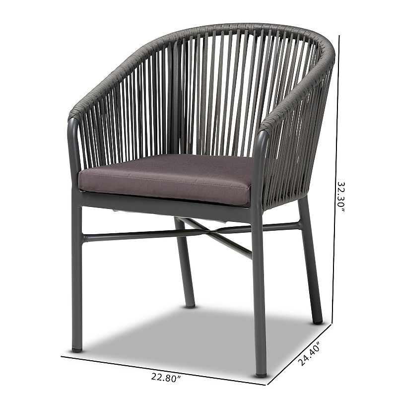 Baxton Studio Marcus Outdoor Dining Chair