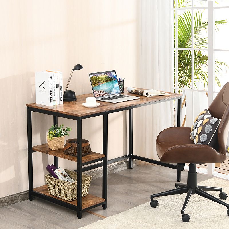 Computer Desk Office Study Table Workstation Home With Adjustable Shelf