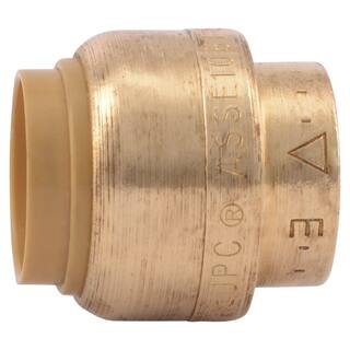 SharkBite 12 in. Push-to-Connect Brass End Stop Fitting U514LFA