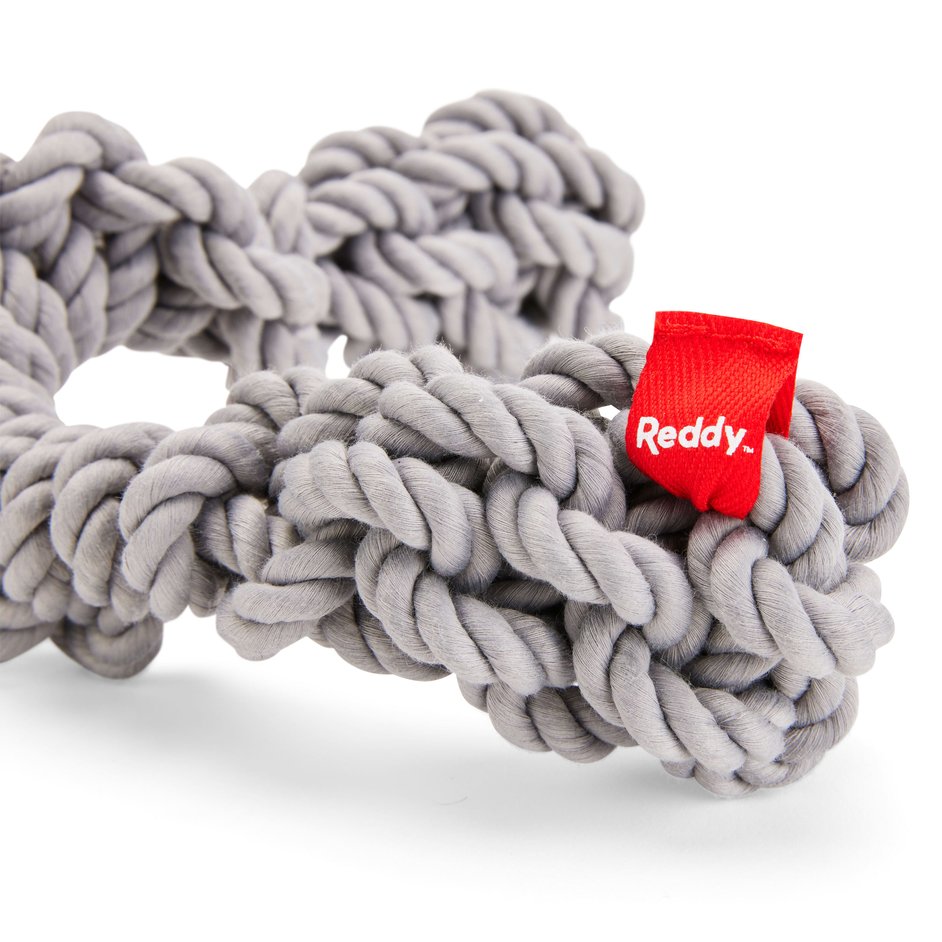 Reddy Grey Macro Stick Dog Toy， Medium