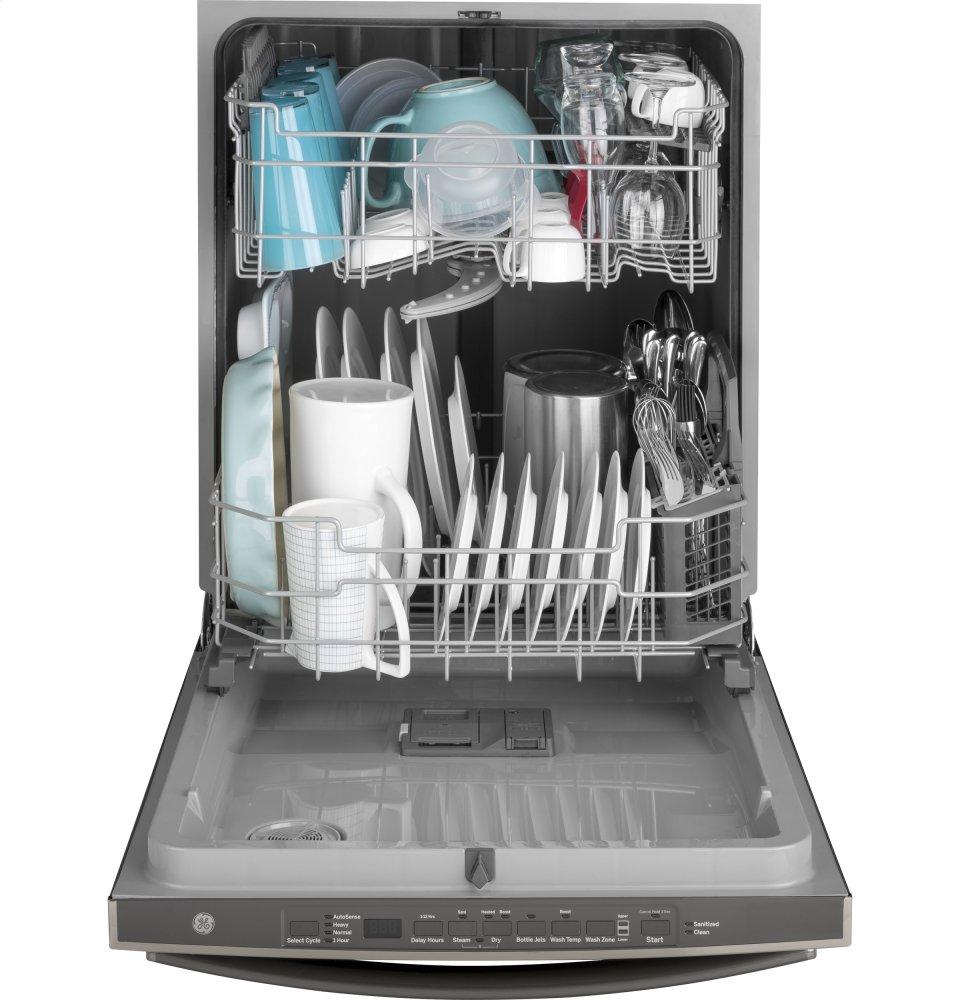 Ge Appliances GDT605PFMDS Ge® Top Control With Plastic Interior Dishwasher With Sanitize Cycle & Dry Boost