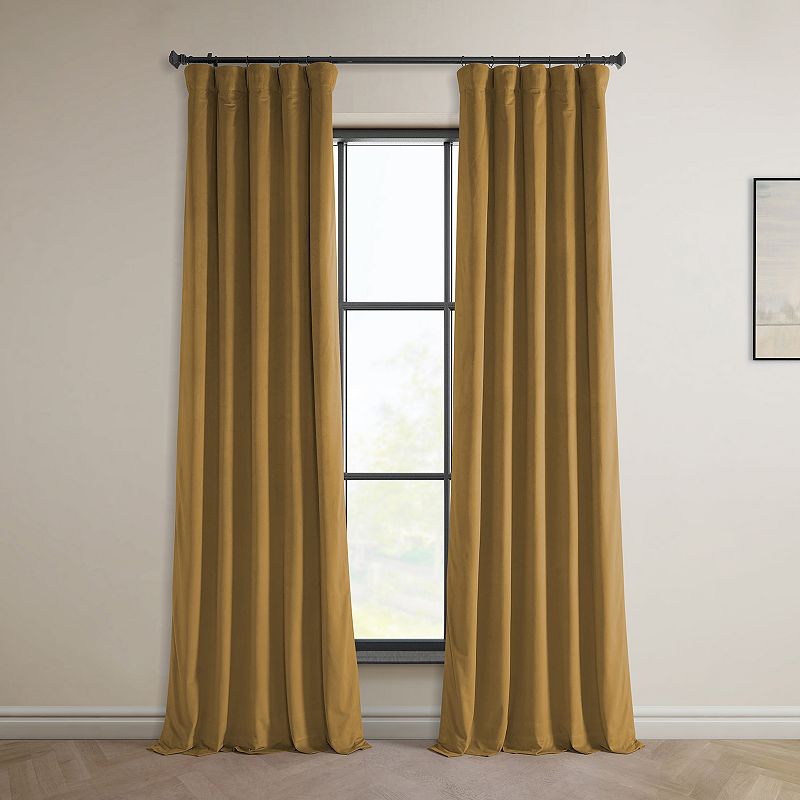 EFF 1-Panel Heritage Plush Velvet Curtain