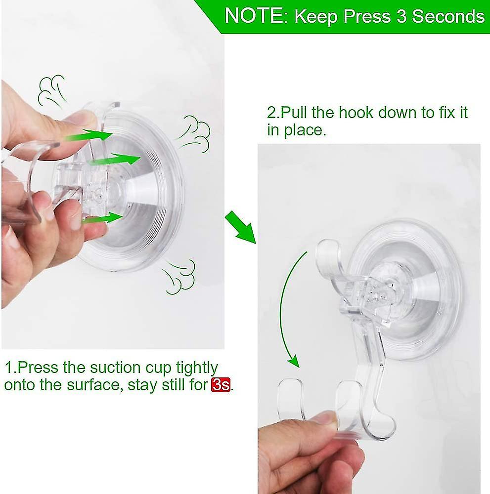 2pcs Transparent Suction Cup Hook A1315400